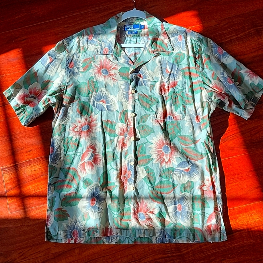 Polo by Raplh Lauren Cotton/linen Hawaiian Shirt